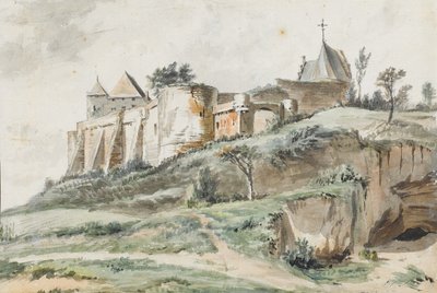 Vista del castello di Keizersberg, Lovanio, 1782 da Simon Alexandre Clément Denis