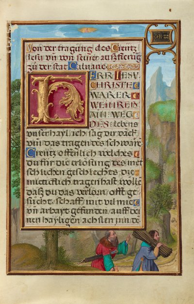 Rand mit Abraham und Isaak da Simon Bening