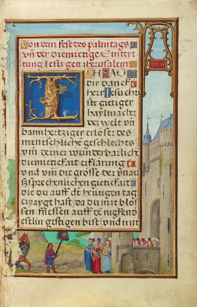 Confine con il ritorno di Davide con la testa di Golia da Simon Bening