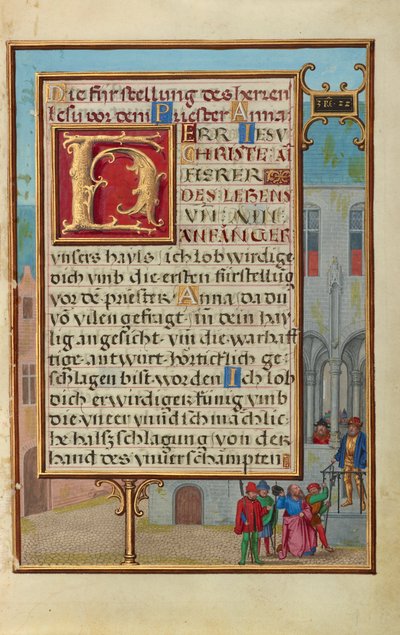 Confine con Micheia che predice la morte del re Achab da Simon Bening