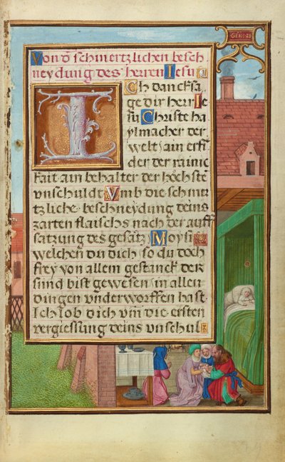Confine con la circoncisione di Isacco da Simon Bening