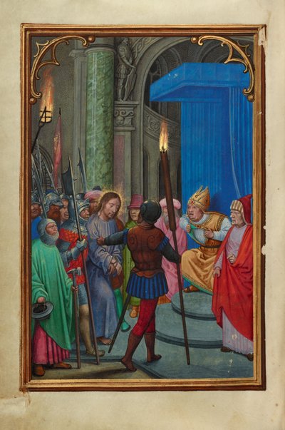 Cristo davanti a Caifa da Simon Bening