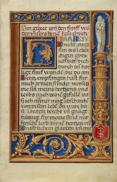 Geschmückte Textseite da Simon Bening