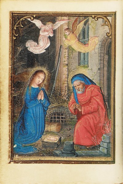 Foglio da un Libro delle Ore in miniatura, uso di Roma, Bruges, 1530-35 da Simon Bening