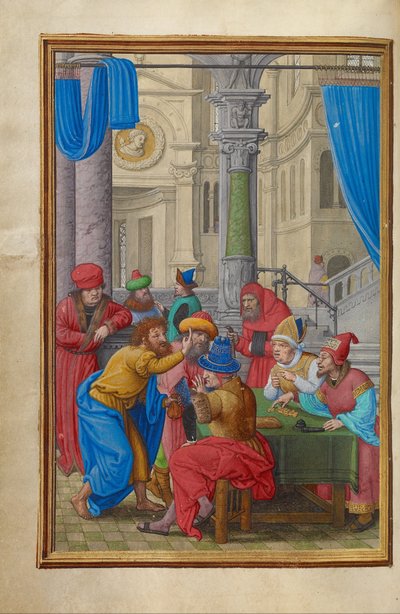 Giuda che Riceve i Trenta Denari da Simon Bening
