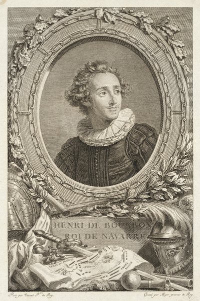 Enrico di Borbone, Re di Navarra da Simon Charles Miger after François André Vincent