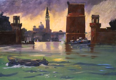 Arsenale, 2005 (acquerello su carta) da Simon Fletcher