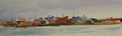 Chantier marine 2008 (acquerello) da Simon Fletcher