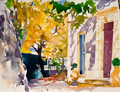 Chez M  Mme Boyer, 2010 (acquerello) da Simon Fletcher
