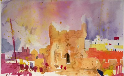 Forte e Medina (acquerello su carta) da Simon Fletcher
