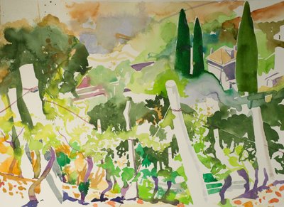 La Billiere (acquerello su carta) da Simon Fletcher