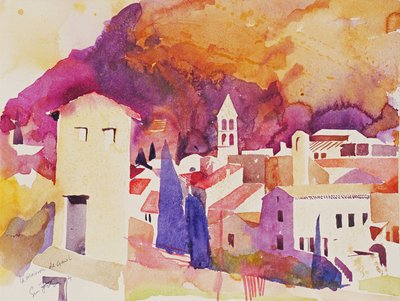 La Maison de Garel, 2004 (acquerello su carta) da Simon Fletcher