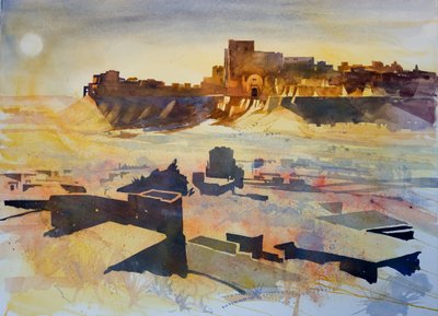 Tempesta di sabbia, 2007 (tecnica mista) da Simon Fletcher
