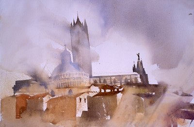 Duomo di Siena (acquerello su carta) da Simon Fletcher