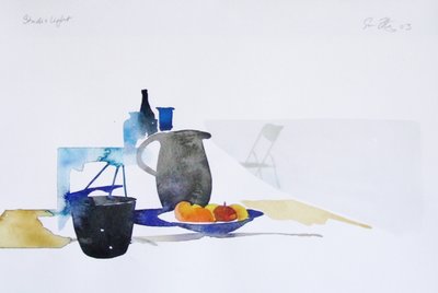 Studio Light (acquerello su carta) da Simon Fletcher