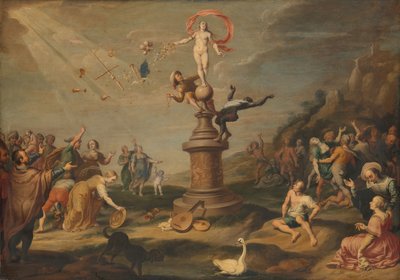 La dea Fortuna che dispensa i suoi doni da Simon Flocquet (attributed to)