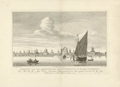 Veduta della Biesbosch e del Noordendijk vicino a Dordrecht da Simon Fokke