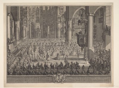 Matrimonio di Carlo Cristiano di Nassau-Weilburg con la principessa Carolina, 1760 da Simon Fokke