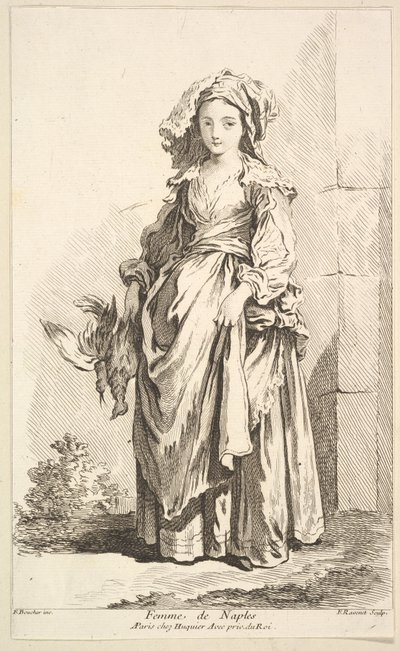 Donna di Napoli da Simon Francois Ravenet