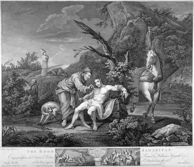 Il Buon Samaritano, 1772 da Simon Francois Ravenet