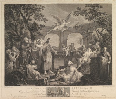 La piscina di Bethesda, San Giovanni, Capitolo 5 da Simon Francois Ravenet