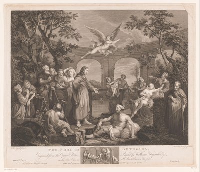 Cristo guarisce il malato di Bethesda (La piscina di Bethesda) da Simon François Ravenet (le vieux)