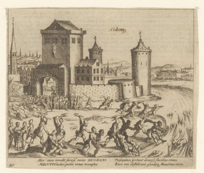 La punizione di Zichem, 1578 da Simon Frisius