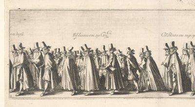 Il corteo funebre (tavola 3), 1615 da Simon Frisius
