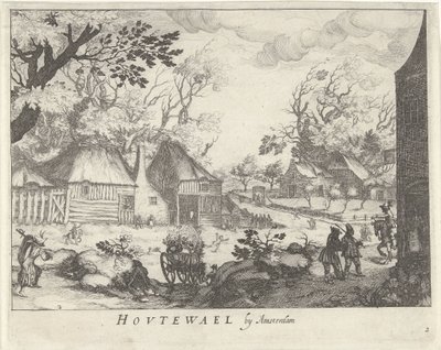 Veduta di Houtewael nei pressi di Amsterdam da Simon Frisius