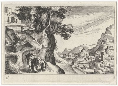 Paesaggio con Giuda e Tamar da Simon Frisius