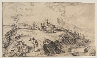 Paesaggio montano da Simon Frisius