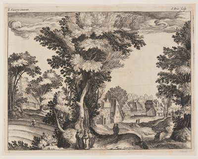 Parabola del seminatore, da Paesaggi con scene della vita di Cristo da Simon Frisius