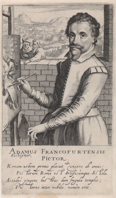 Ritratto di Adam Elsheimer da Simon Frisius
