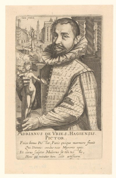 Ritratto di Adriaen de Vries da Simon Frisius