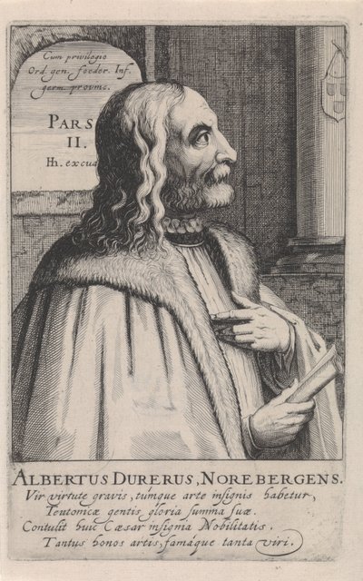 Ritratto di Albrecht Dürer da Simon Frisius