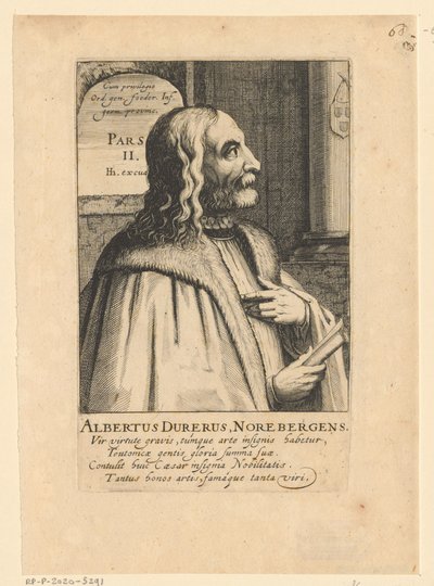 Ritratto di Albrecht Dürer da Simon Frisius