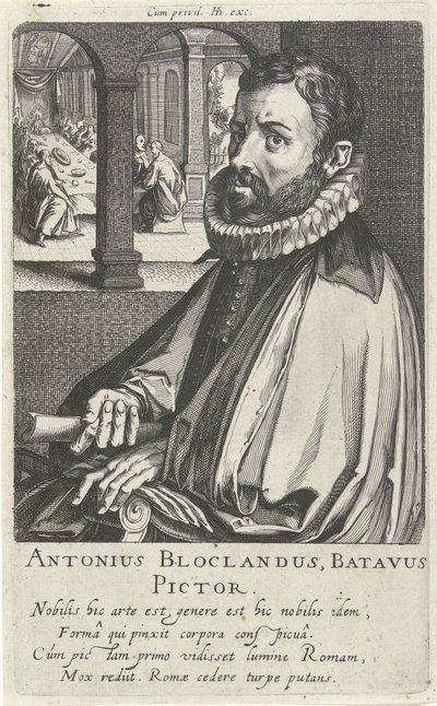 Ritratto di Anthonie Blocklandt da Simon Frisius