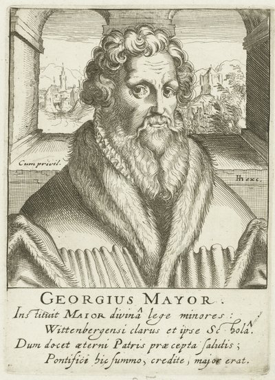 Ritratto di Georgius Mayr da Simon Frisius