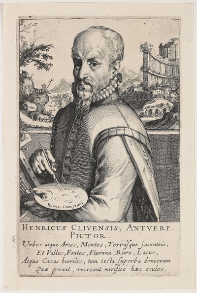 Ritratto di Hendrik van Cleef da Simon Frisius