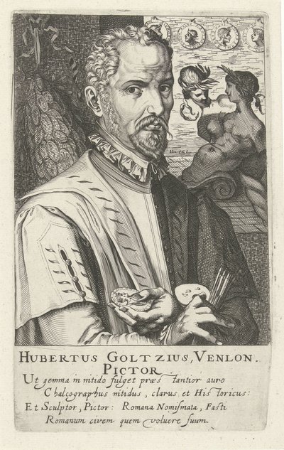 Ritratto di Hubert Goltzius da Simon Frisius