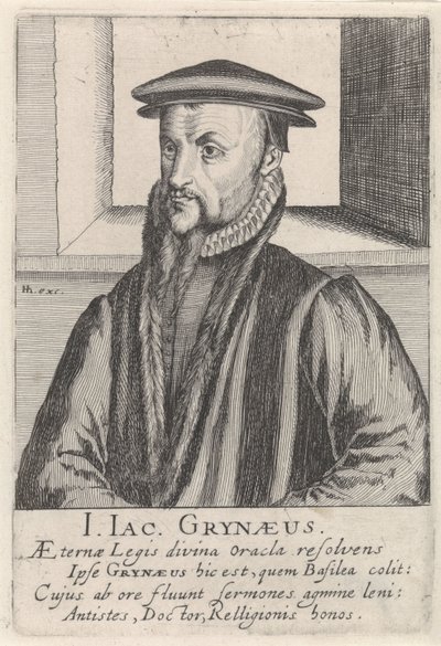 Ritratto di Johann-Jacob Grynaeus da Simon Frisius