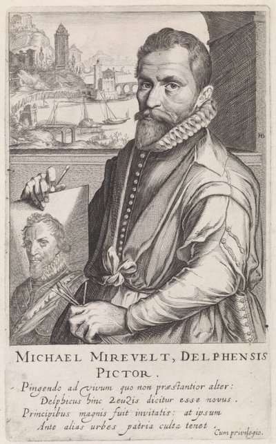 Ritratto di Michiel Jansz. van Mierevelt da Simon Frisius