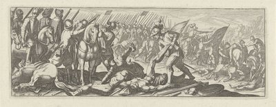 Soldati che derubano cadaveri sul campo di battaglia (Cavalleria) da Simon Frisius
