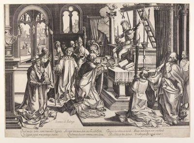 La Messa di San Gregorio da Simon Frisius