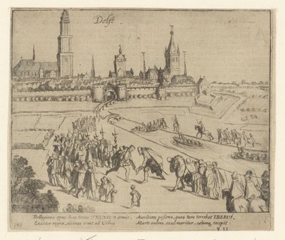Truchsess viene accolto a Delft, 1584 da Simon Frisius