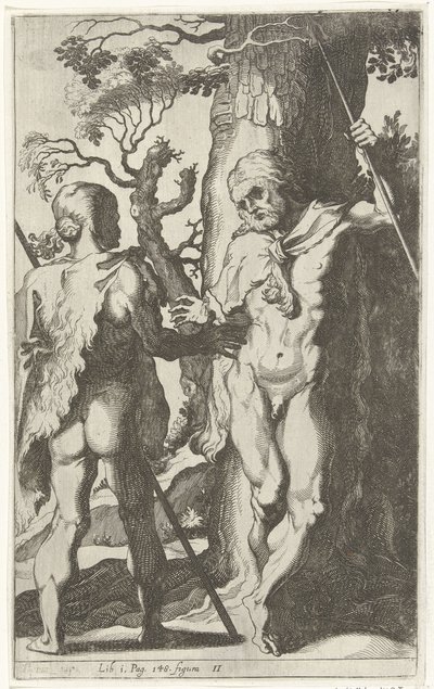 Due uomini germanici da Simon Frisius
