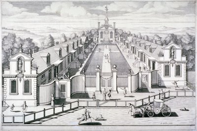 Trinity Almshouses, Mile End Road, Stepney, Londra da Simon Gribelin