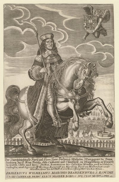 Federico Guglielmo I di Brandeburgo - Ritratto di Federico Guglielmo (1620-1688), Elettore di Brandeburgo, Duca di Prussia di Grimm, Simon (attivo ca. 1680) da Simon Grimm