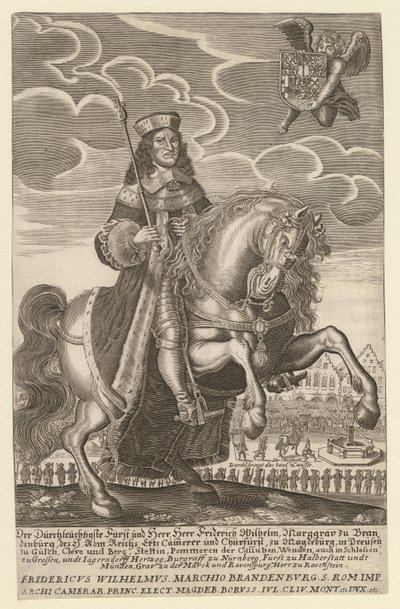 Ritratto di Federico Guglielmo 1620-1688, Elettore di Brandeburgo, Duca di Prussia, 1680 da Simon Grimm