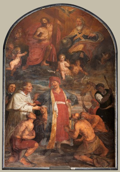 Chiesa parrocchiale (Sint-Walburgakerk). Dipinto, trittico. Simon De Pape (?). Redenzione degli schiavi cristiani ai Turchi. da Simon II de Pape